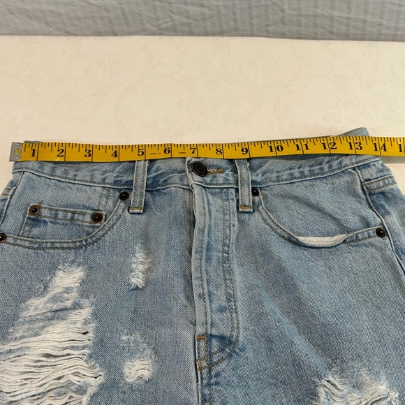 Brandy Melville High Waisted Cut Off Jean Shorts Size 38 EU Small US - Picture 6 of 7